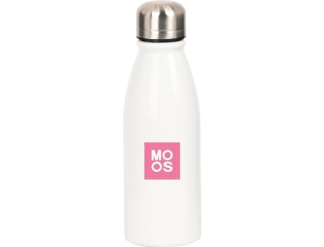 Garrafa de água Moos Passion multicolorida de poliéster reciclado de metal 500 ml