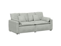 Modular Sofa, Modular Sofas Vidaxl Cinzeto Veludo