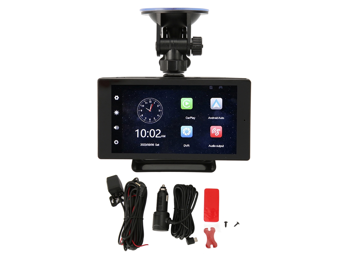 Estéreo Carro 5 Polegadas 4k Sem Fio Touchscreen
