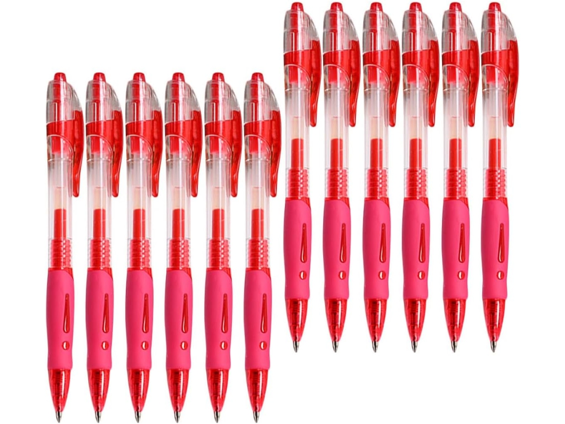 Conjunto De 12 Lapiseiras Canetas Em Gel Antiderrapantes Para