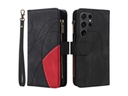 Capa Carteira Ks Para Samsung Galaxy S24 Ultra - Preta