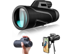 Telescópio Monocular 12x42 High Power Ip68 Anti Nevoeiro Observação Pássaros Acampamento Viagem Preto Bestvite