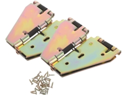 Conjunto De 2 Dobradiças Ferro Para Mesa Dobrável Com Parafusos Montagem Otimização Espaço