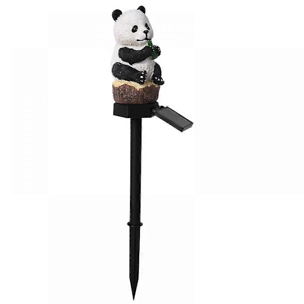 Luminária Solar de Panda em Resina IP65 para Jardim AQUAFORGE