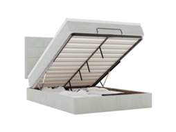 Ottoman Bed, Ottoman Beds Vidaxl Cinzeto Veludo (140 X 190 Cm)