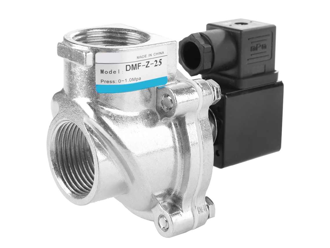 Válvula Solenóide De Ângulo Direito Laxiscreed 32mm Com Diafragma De Aço Para Alta Pressão Dc 24v