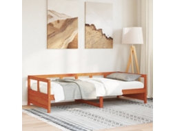 Vidaxl Sofá-cama Sem Colchão 90x200 Cm Pinho Maciço Castanho-mel