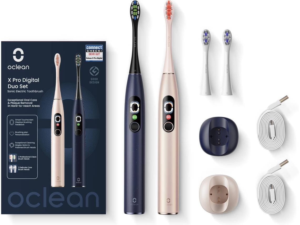 Escova de Dentes Elétrica OCLEAN X Pro Digital Duo