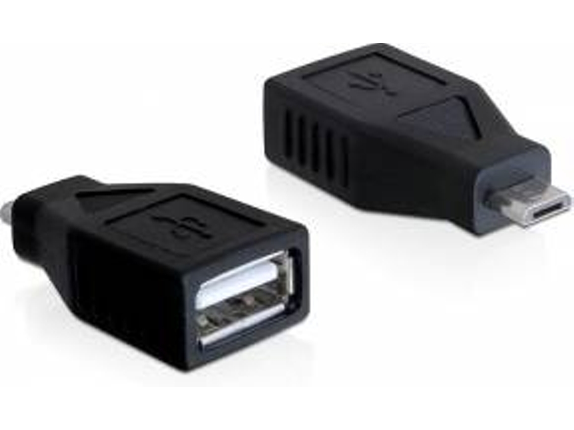 Cabo de Dados DELOCK (USB A - Micro USB B - Preto)