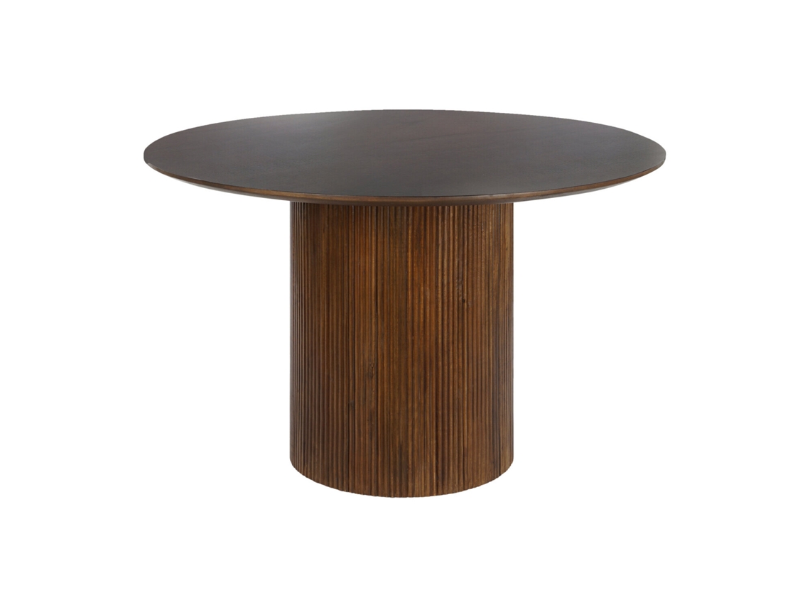 Mesa de Jantar em Madeira de Manga Natural ALEXANDRA HOUSE LIVING (120x120x76cm)