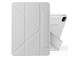 Capa de couro Webake para tablet com deformação magnética e fivela fixa