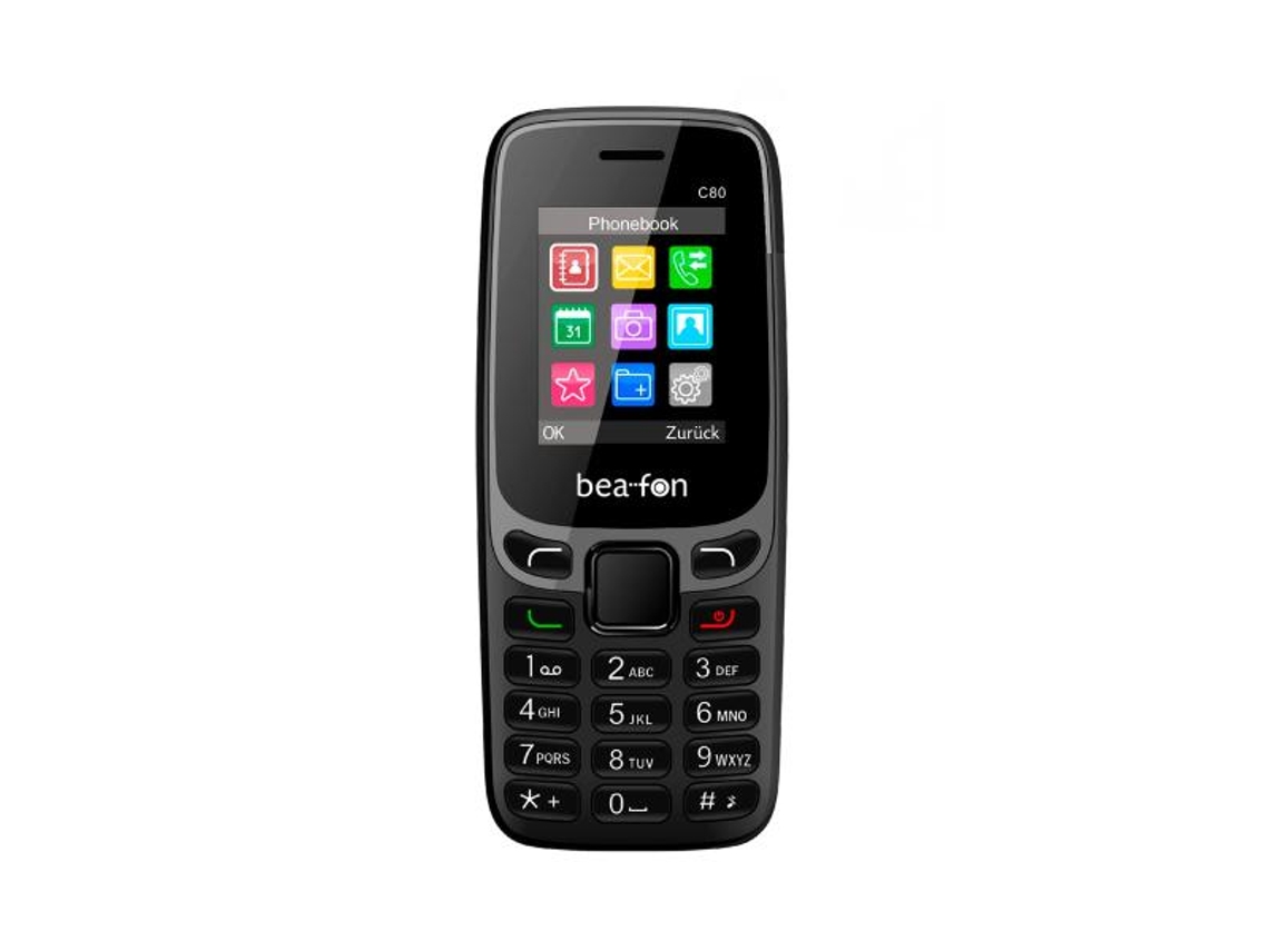 C80 Lte Preto Móvil 1.77 Bea·fon