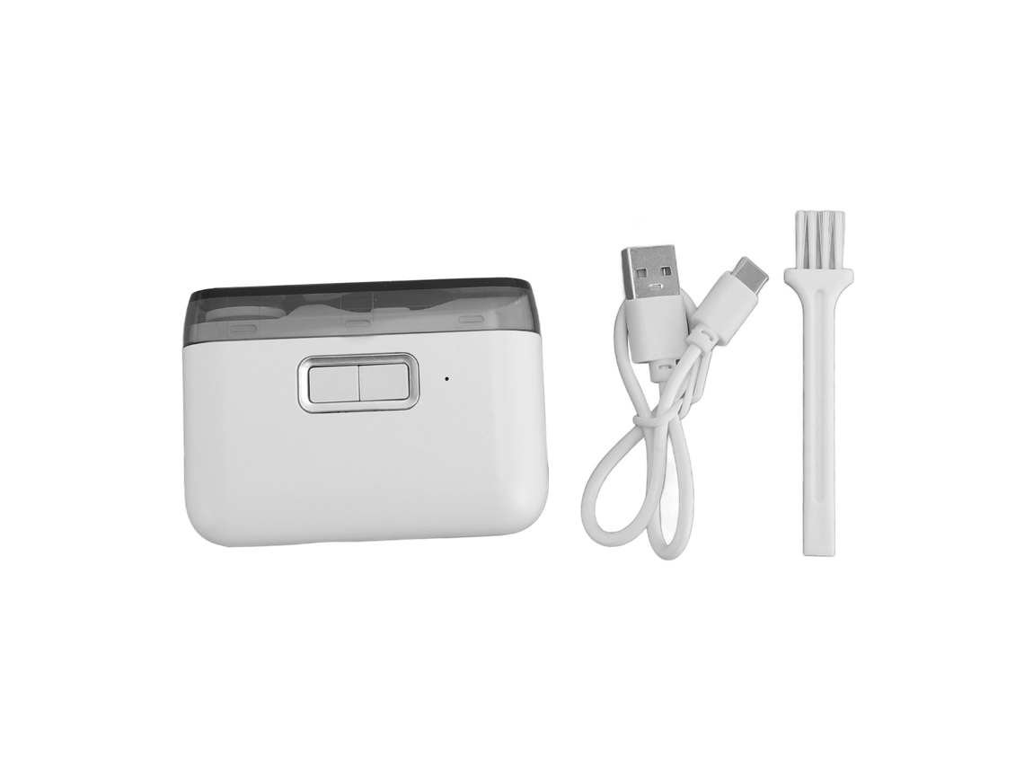 Cortador De Unhas Elétrico Automático 2 Em 1 Com Polimento Aço Inox Seguro Para Unhas De Mão E Pé