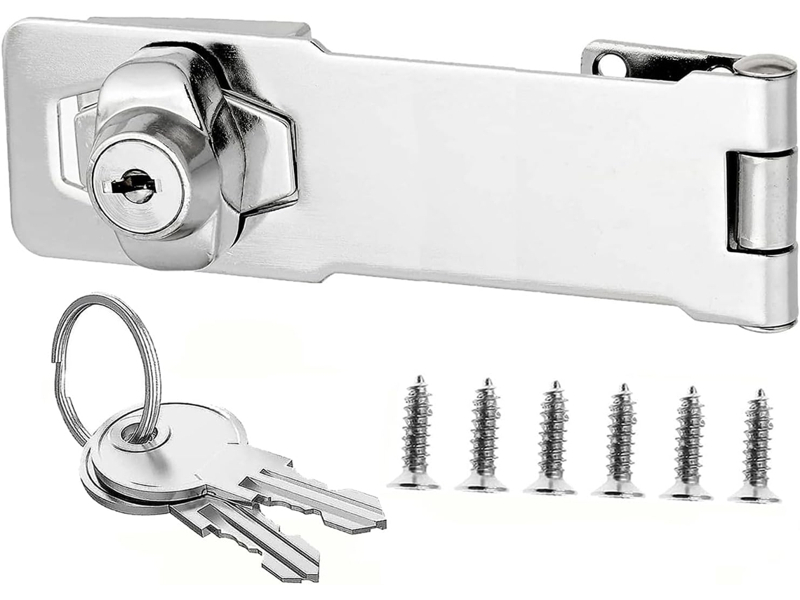 Cadeado Com Trava De Segurança Para Portão, Armário, Móveis, Caixa De Correio E Guarda-roupa, Chaves Iguais, 7,6 Cm, 3 Polegadas