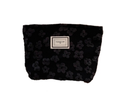 Nécessaire De Mulher Maquiagem Capacidade Estoque Viagem Zíper Preto (9.84x7.2x1.97polegadas/9.84x7.2x5cm)