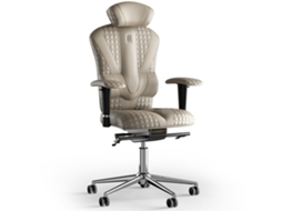 Cadeira de Escritório Ergonómica KULIK Victory Stitching Couro (Bege -130x50x50cm)