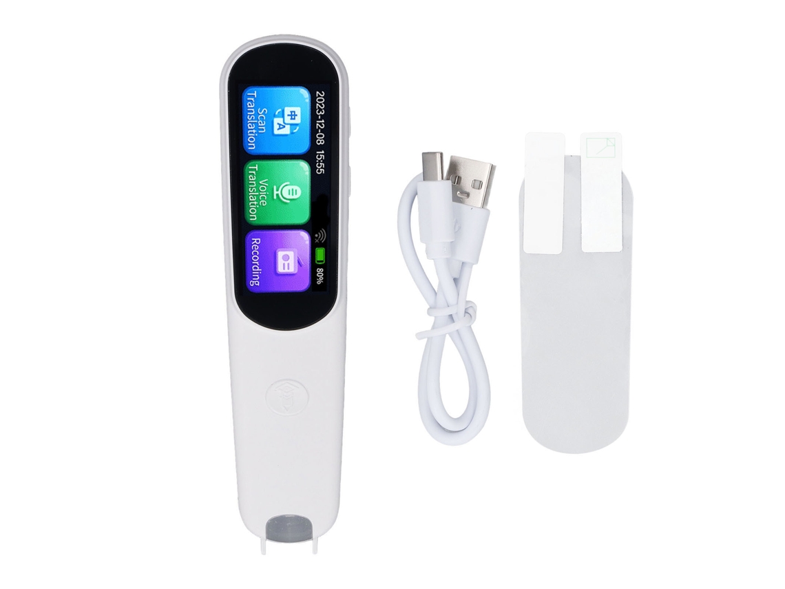 Caneta tradutora scanner portátil com OCR 112 línguas tradução rápida 0.5s 1.97 polegadas S/MARCA