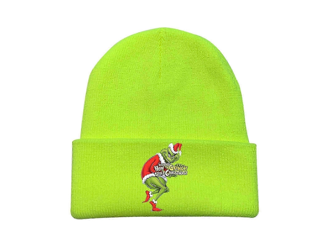 Gorro De Natal Grinch De Tricô Unissex Masculino Feminino Gorro Quente De Inverno Presente De Natal Hengjian