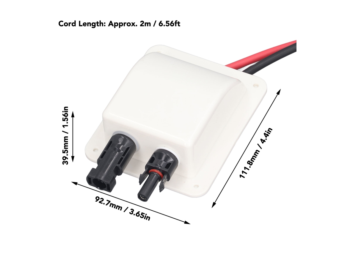 Laxiscreed Caixa Estanque Impermeável Com Entrada Dupla Para Cabos, Ideal Para Trailers E Barcos