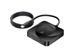 Switch Kvm Usb C Bidirecional 2 Computadores 8k60hz Hdr 10gbps Pd 100w
