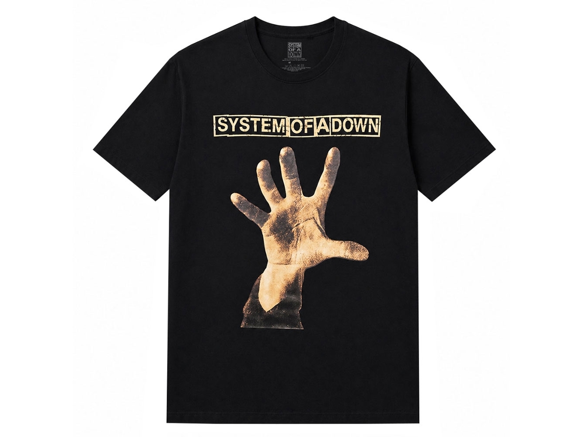 System Of A Down Hand T-shirt Unisex Adults Size:l