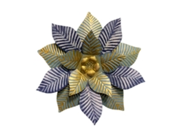 Ornamento De Parede Flor De Metal Pendente De Ferro