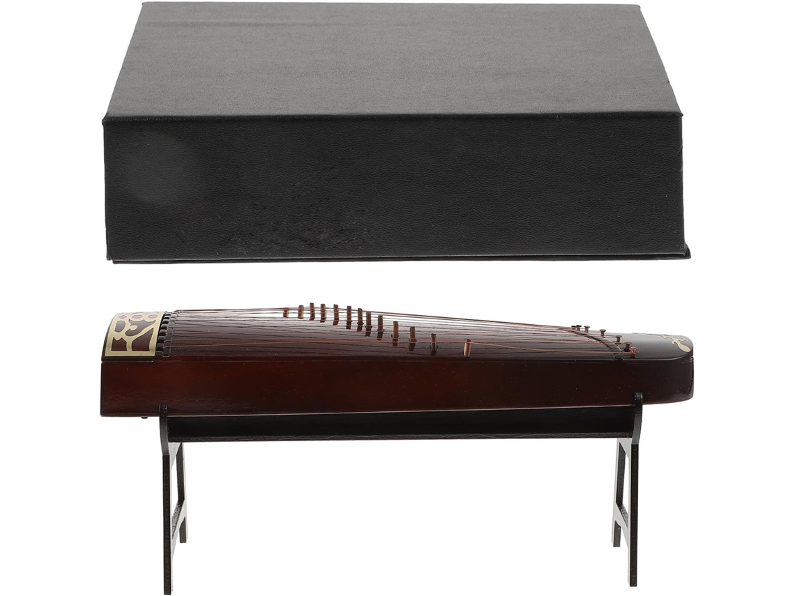Guzheng Ornement En Bois 25 Cm, Décoration Suspendue Pour Bureau Et Maison, Instrumento Miniatura,