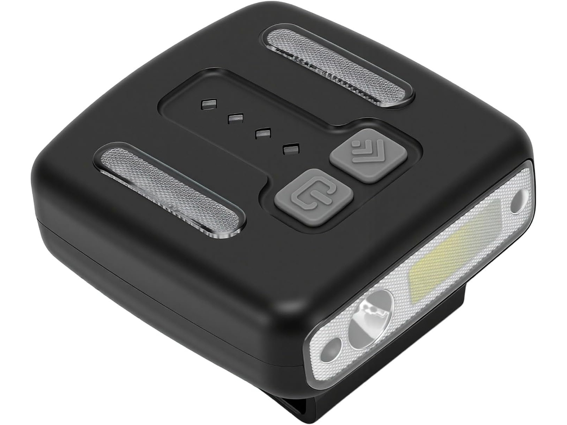 Lanterna De Cabeça Led Recarregável De 400 Lúmens Com Sensor De Movimento Para Camping E Pesca (preta)