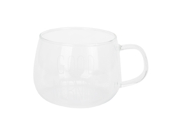 Caneca Vidro Transparente Borosilicato com Alça Bebidas