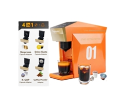 Máquina De Café, Funcionalidade 4 Em 1, Preparo Rápido, Laranja, Ue