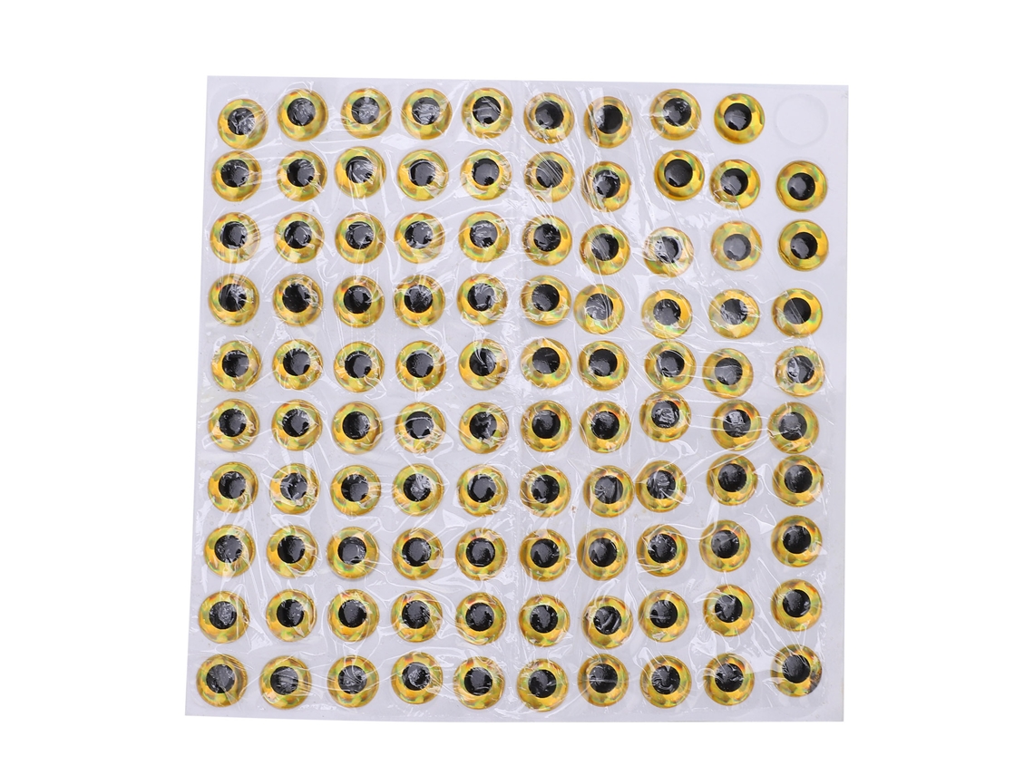Adesivo 3d Olho de Peixe Dourado Durável Leve
