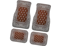 Conjunto De Tapetes Automotivos Boho De 4 Peças, Tapetes Divididos Sem