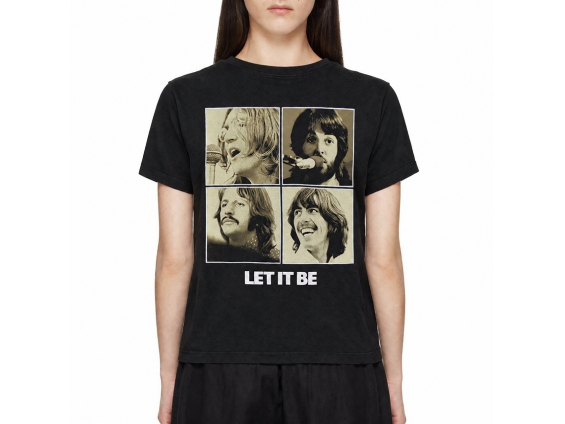 The Beatles Let It Be Sepia T-shirt Unisex Adults Size:xl