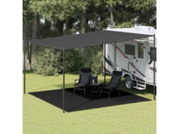 Vidaxl Tapete De Campismo Para Tenda Pead 400x400 Cm Preto