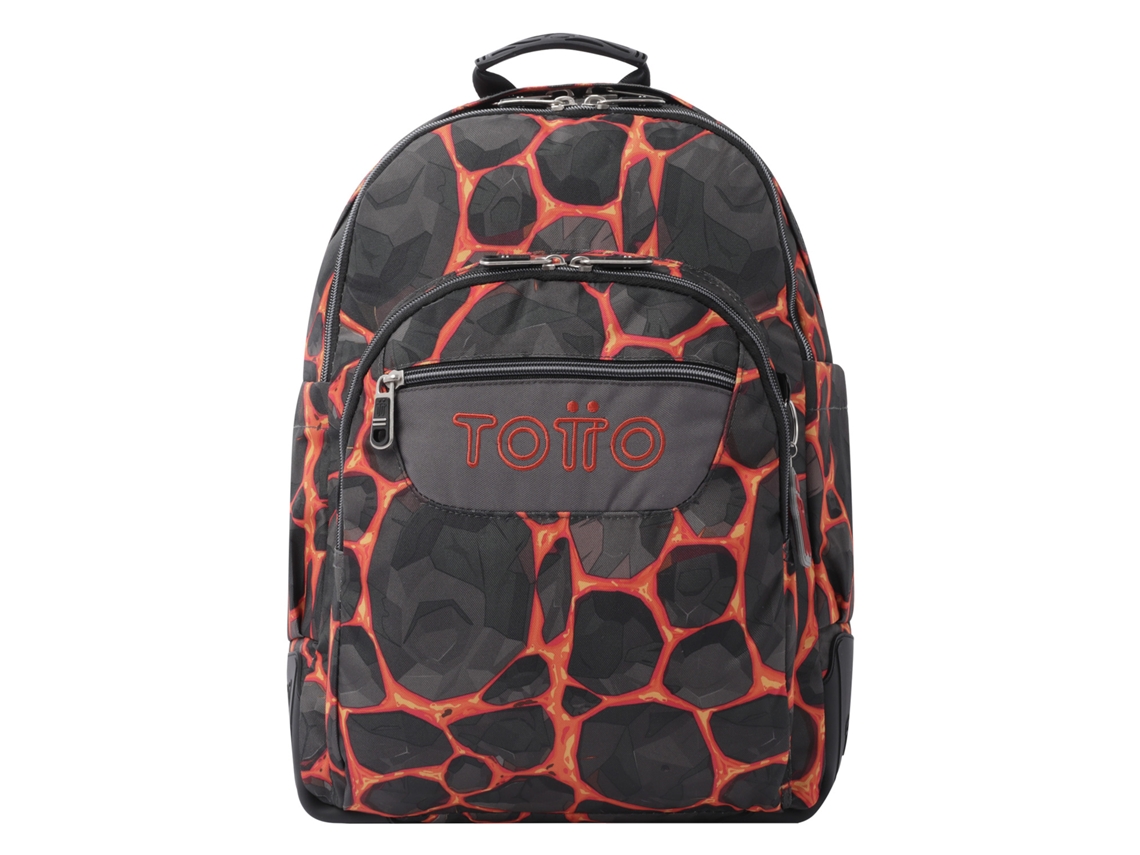 Mochila escolar Rocks Crayoles com estampa TOTTO