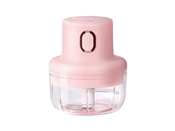 Mini Picador De Alho Elétrico Inteligente Usb Multifuncional Para Gengibre E Pimenta Rosa 100ml