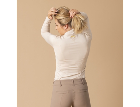 Camisola para Mulher de Equitação GEM (L - Bege)