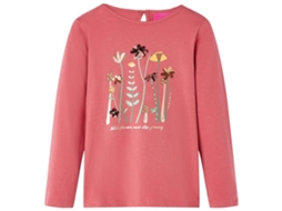 T-shirt De Manga Comprida Para Criança Rosa-velho 128