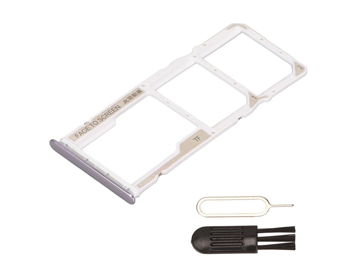 Aetheria prato de Cartão Sim Duplo com Pino para Xiaomi Redmi Note 10 Prata Slot Plástico