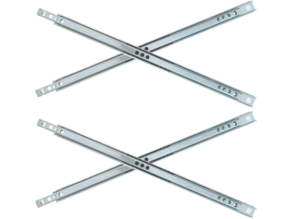 Conjunto De 4 Corrediças Laterais Com Rolamentos Esferas, Trilho De Extensão Total 31cm 12, 2pol Para Gavetas De