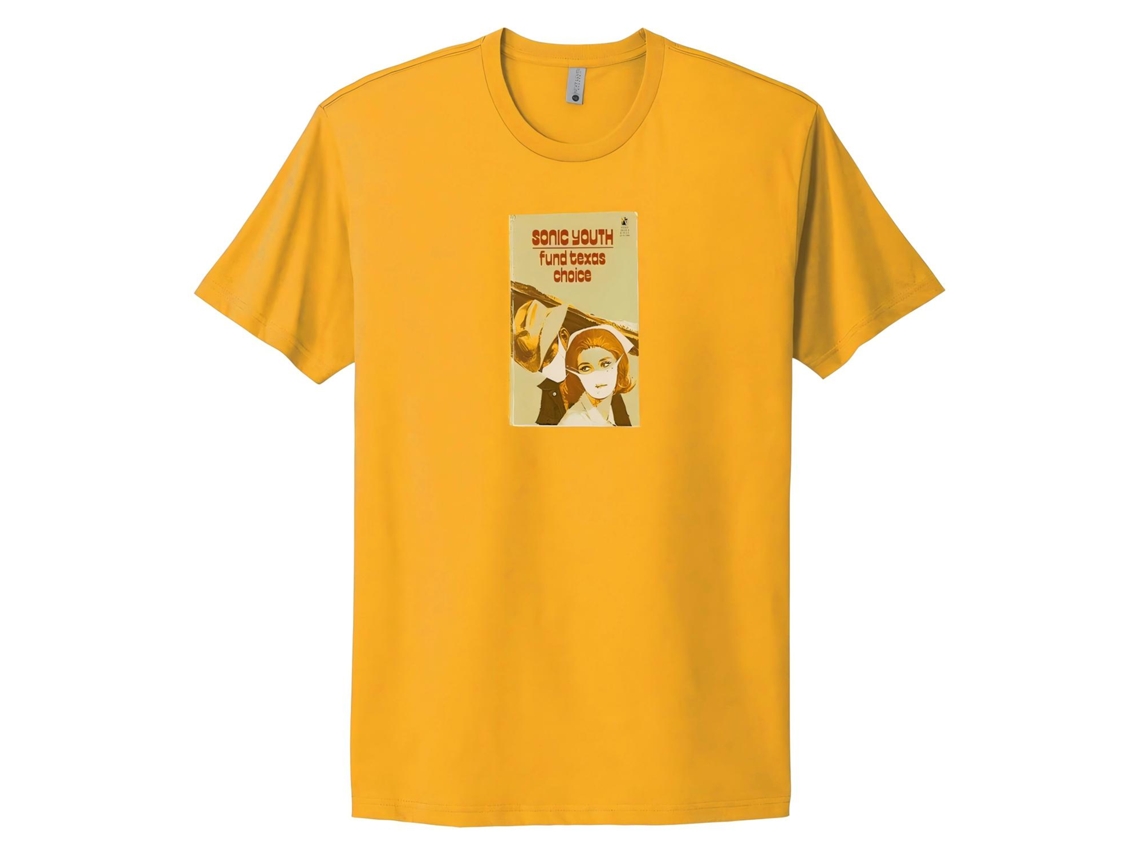 Sonic Youth Paperback Gold T shirt ROCKINSTONE Unisex Adults Best Sellers Size:xl