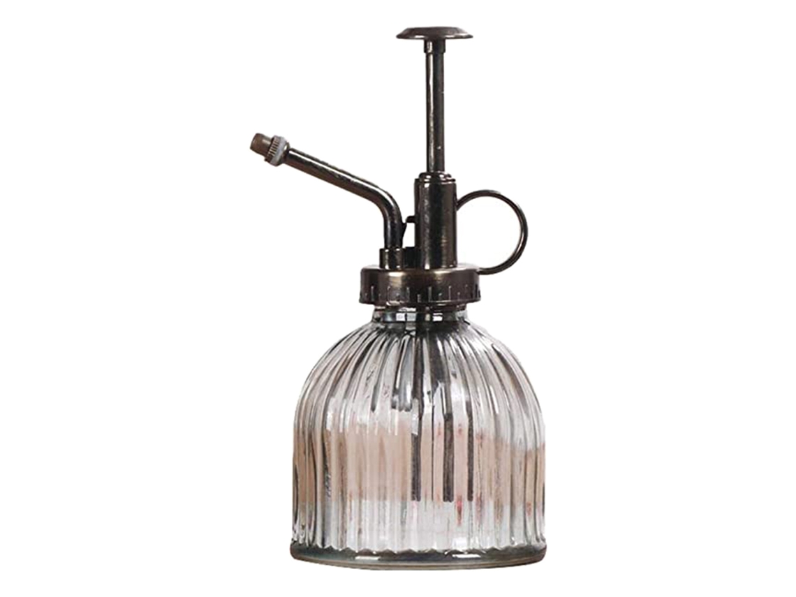 Mister De Vidro Retro Para Plantas Com Bomba Plástica