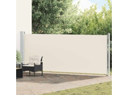 Vidaxl Toldo Lateral Retrátil Para Pátio 614x160 Cm Cor Creme