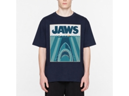 Rockinstone Jaws Movie Jaw5441 Navy Adult T-shirt Size:l