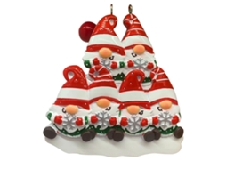 Decoração De Natal Personalizada Com Nomes Família De Anões