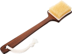 Escova De Banho Madeira Com Cerdas Porco, Escova Esfoliante Para Relaxamento E Limpeza Profunda, Acessório De Banho