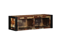 Vidaxl Móvel Tv Multicor 80x30x25 Cm Madeira Maciça Recuperada