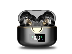 Auriculares Bluetooth True Wireless Popup Window Earbuds s Black