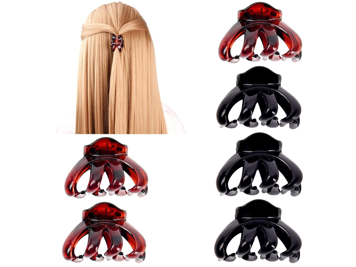 Pçs Pequenos Clipes de Garra de Cabelo 1.5 Polegada Minúsculos Clipes de Mandíbula Resina Plástico Antiderrapante Moda Elegante JEDBESETZT