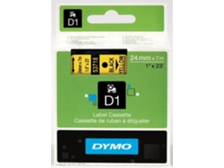 CINT ETIQ DYMO D1 24MMX7M NG/AM S0720980